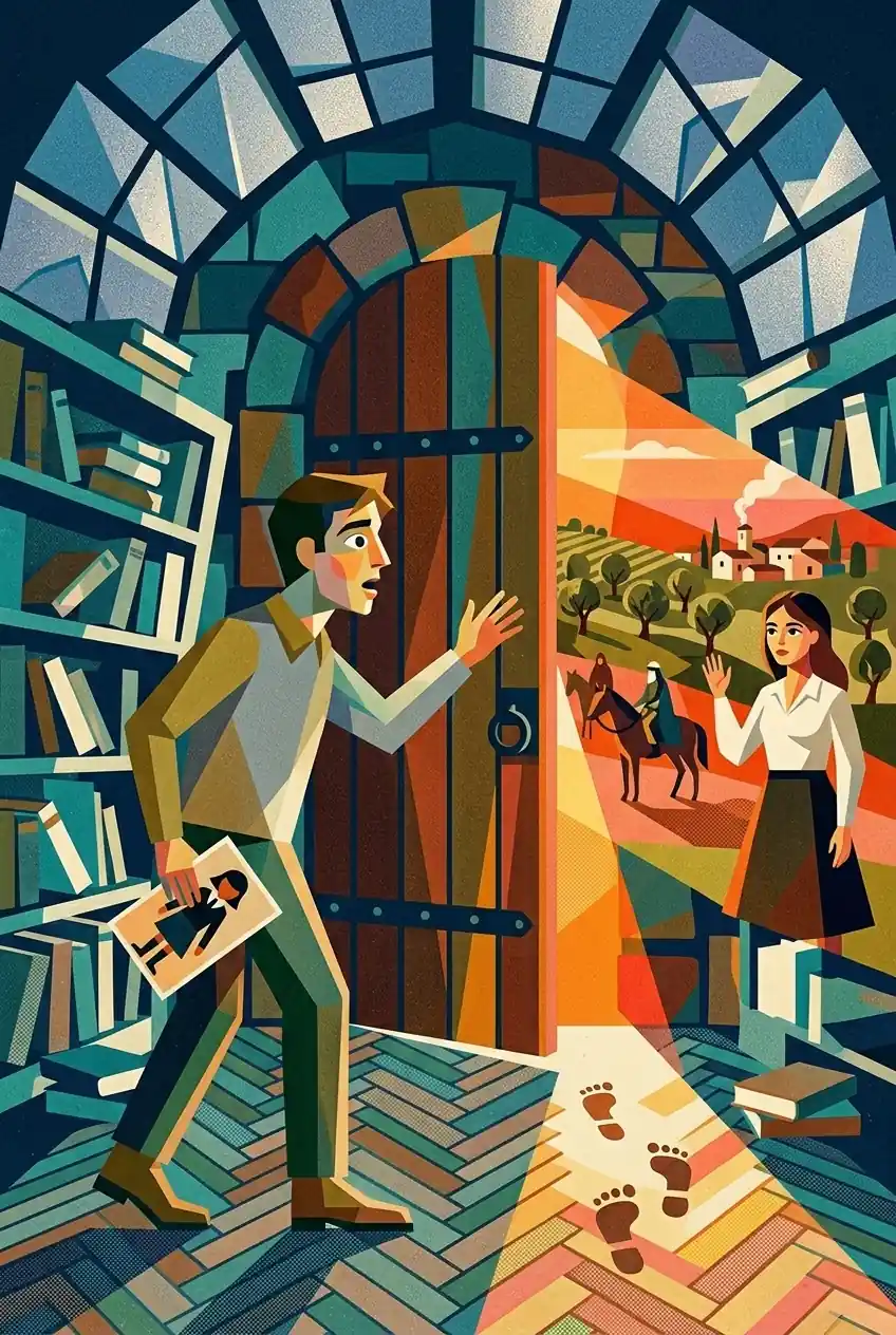 The Door in the Abandoned Library