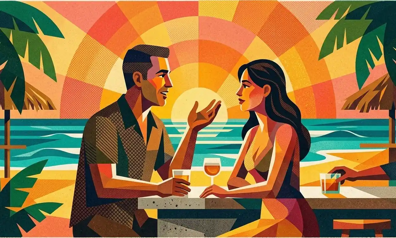 Lesson 2779 A Sunset at the Beach Bar