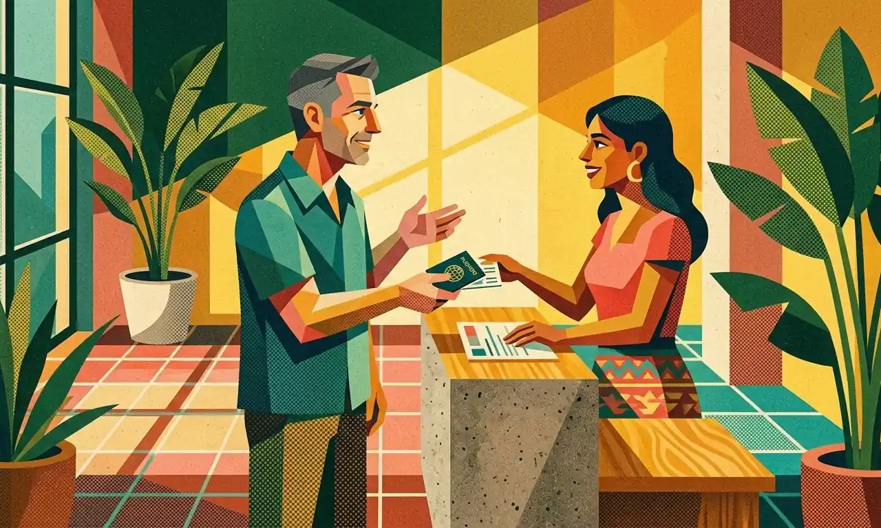 Lesson 301 Showing Your Passport at Check-In