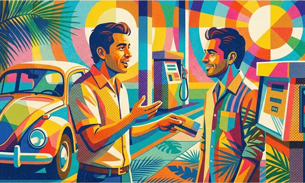Lesson 361 Paying for Gas by Card