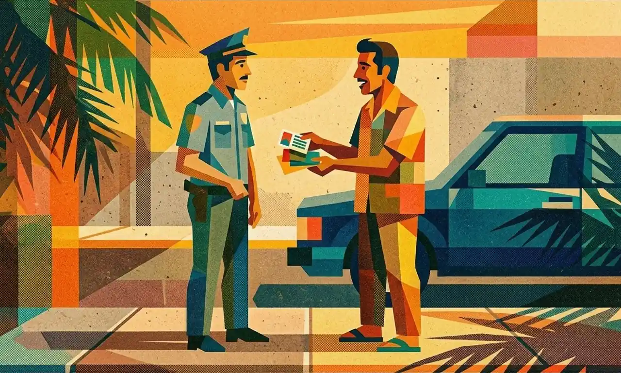 Lesson 372 Showing License and Registration