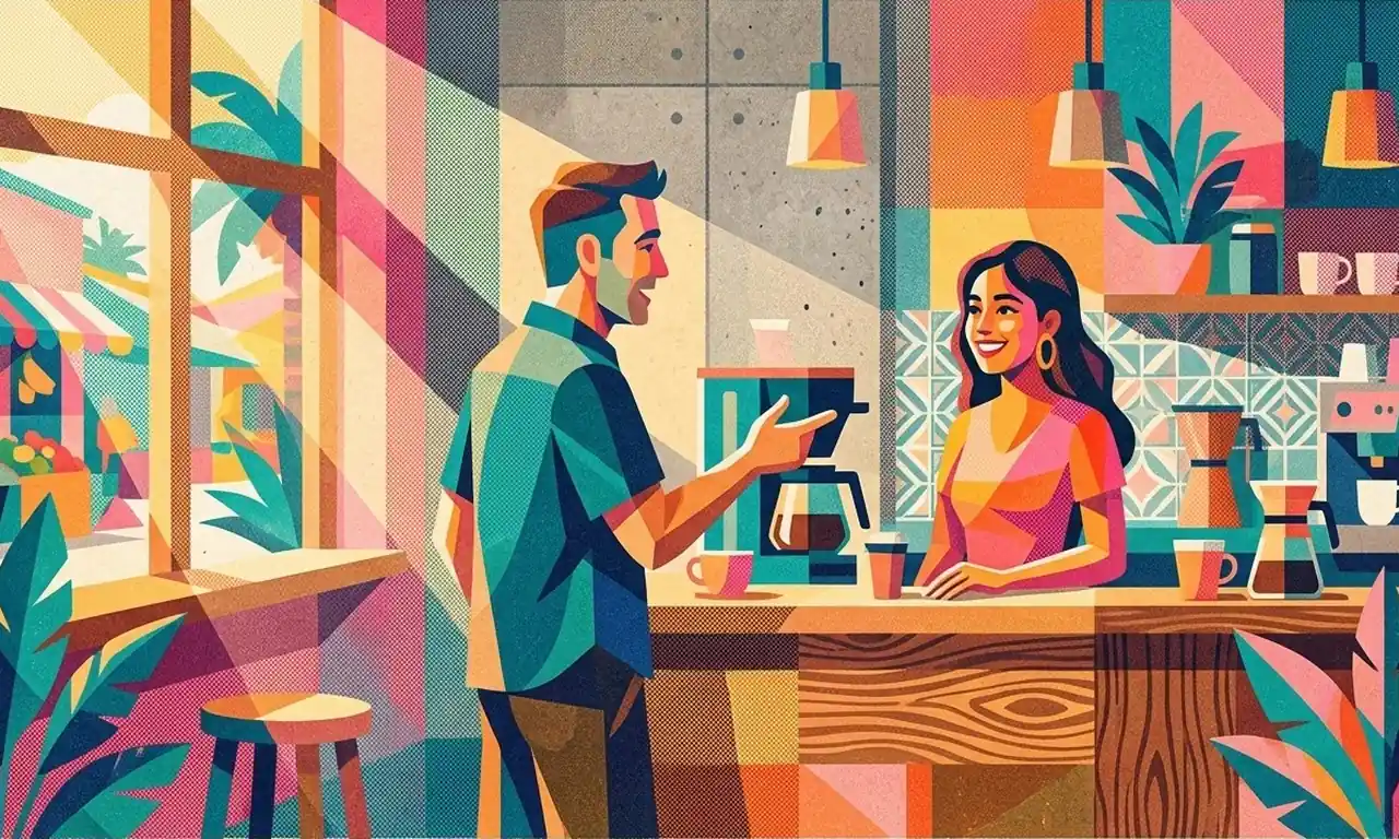 Lesson 490 Ordering a Coffee to Go