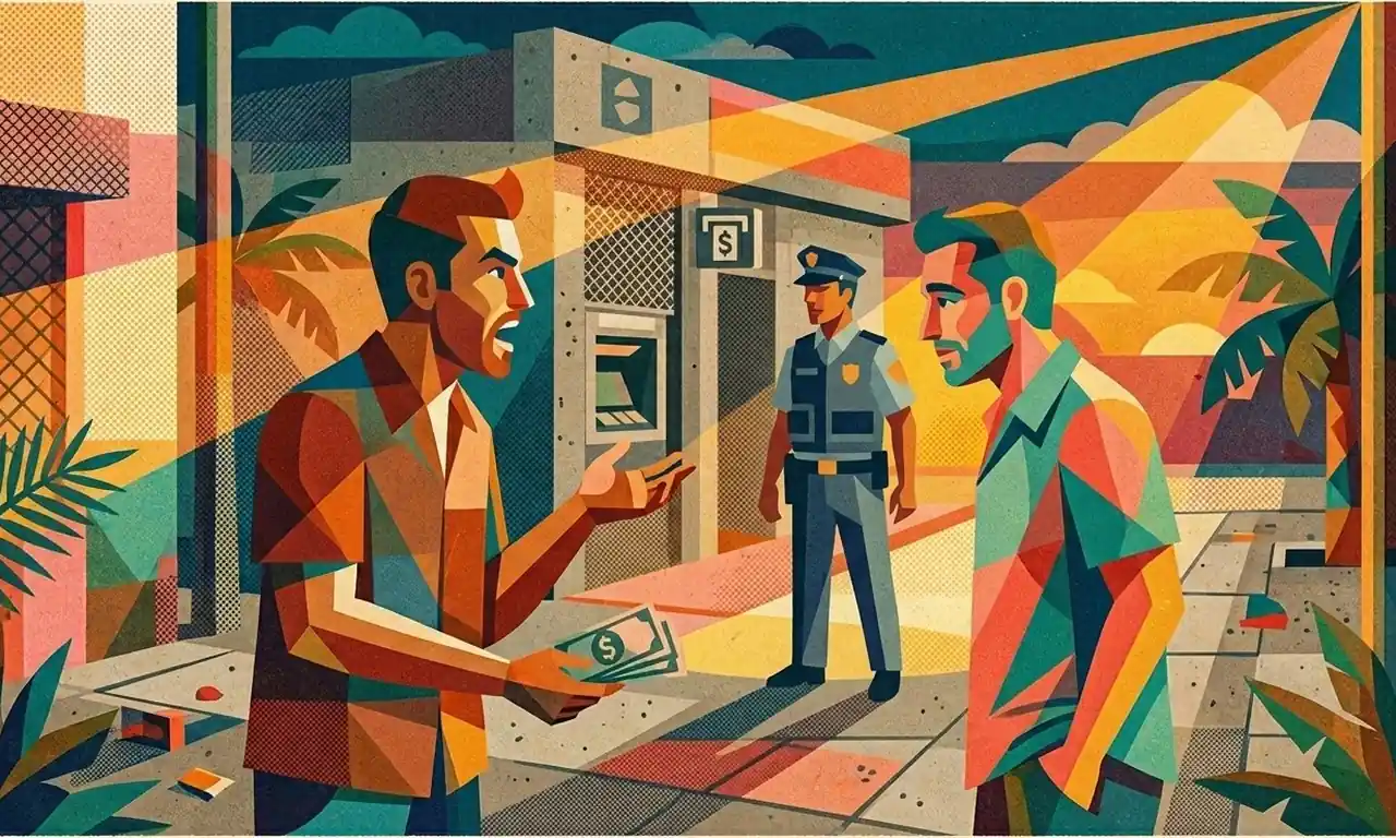 Lesson 2091 The Bank and Mall Security Guard