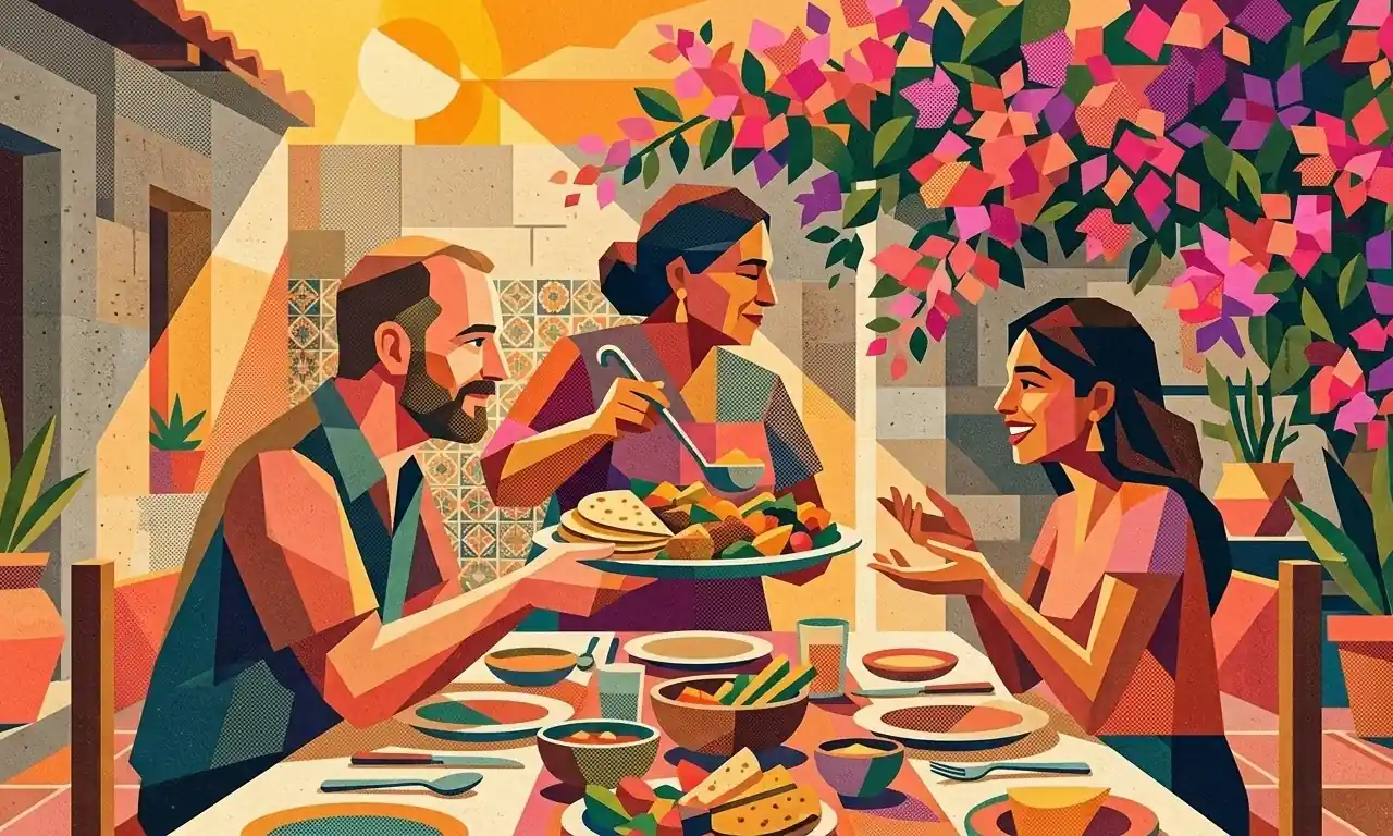 Lesson 2101 Sitting Down to the Comida